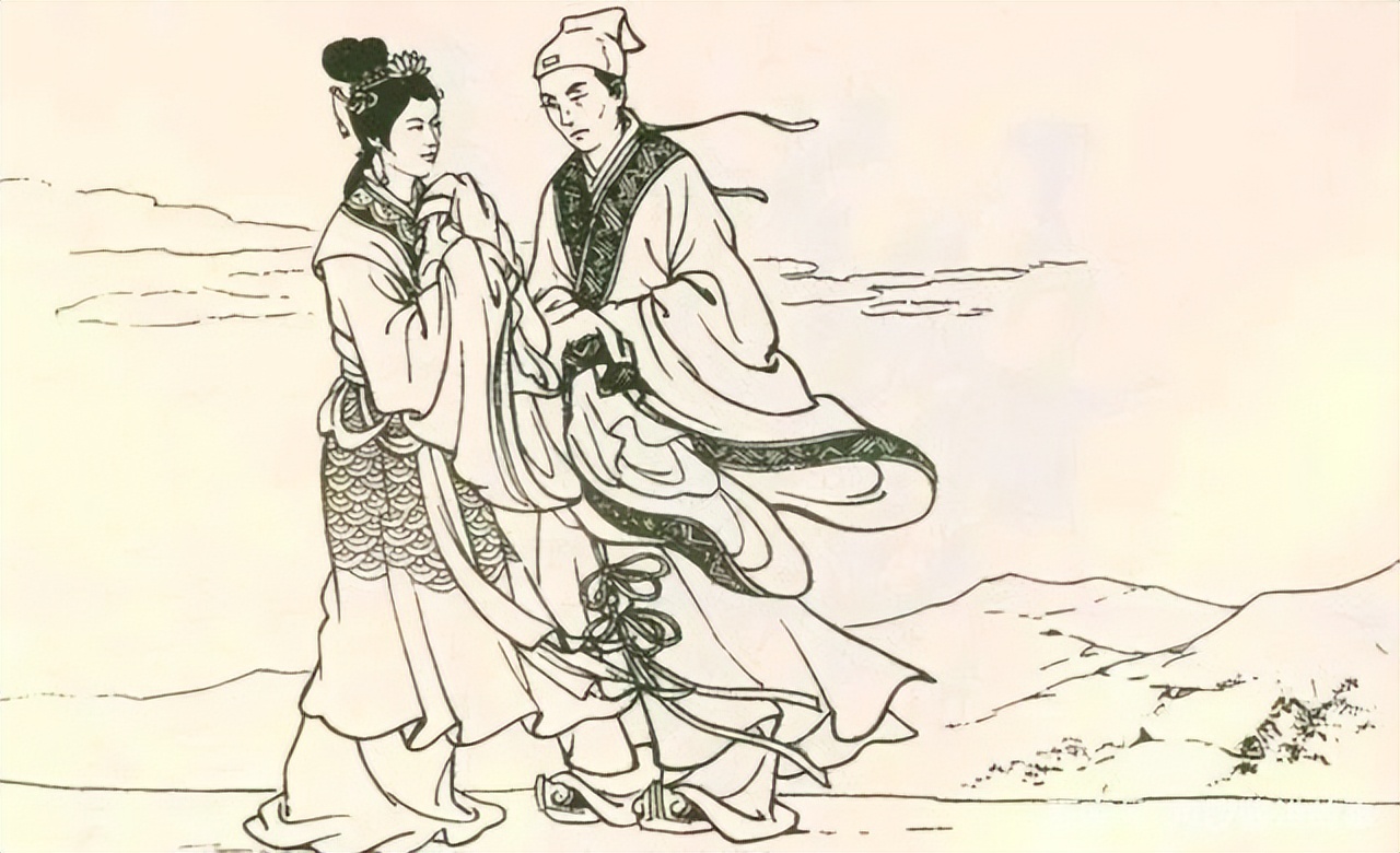 美妇河边洗衣，少年要对她无礼，美妇说：你把鞋子脱掉，我就从你