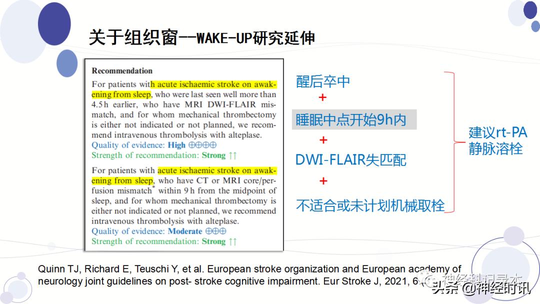 关于急性缺血性卒中静脉溶栓决策的若干问题