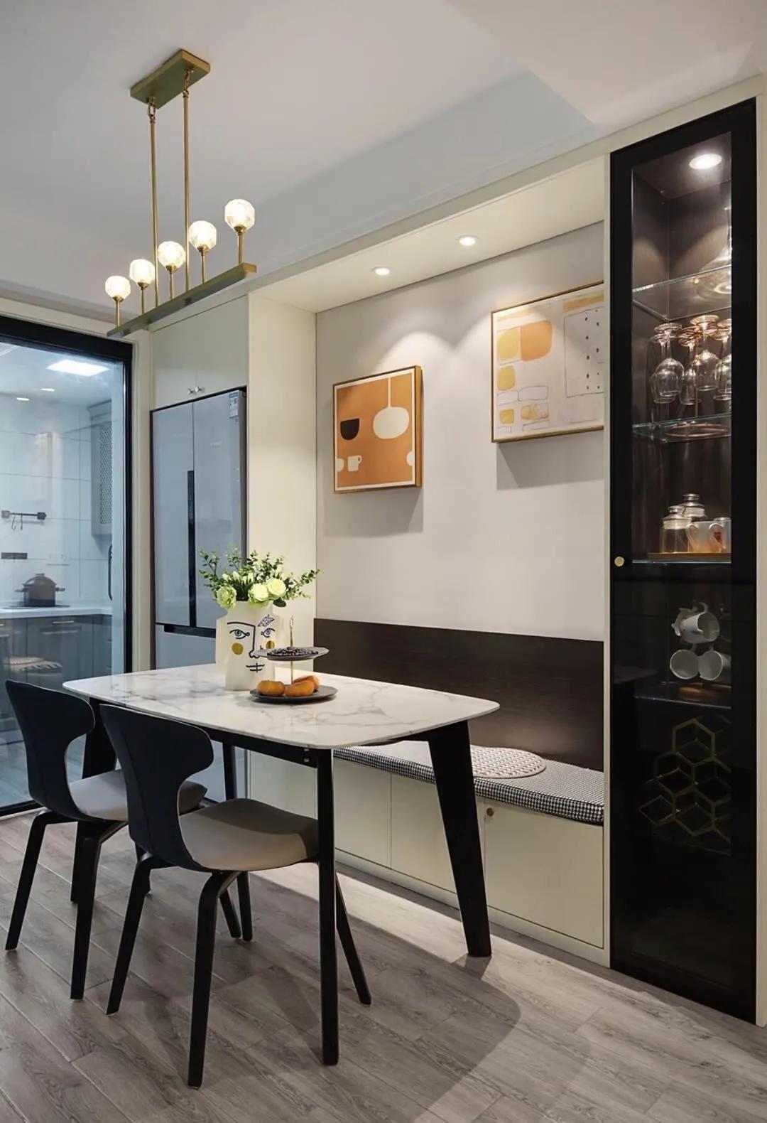 小户型餐厅卡座设计30款,小户型3平米卡座餐厅
