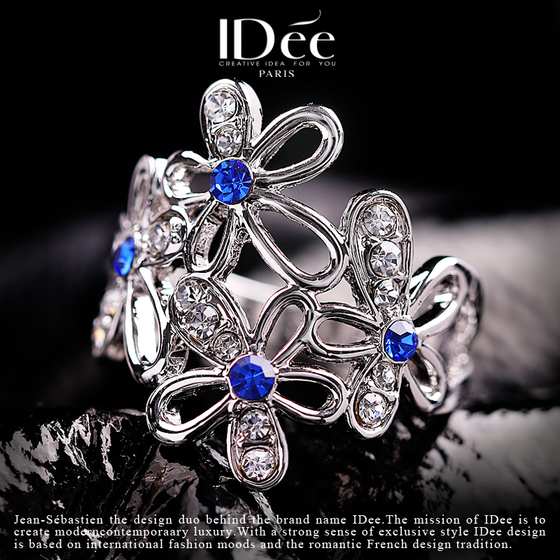 香奈儿法式复古蕾丝花朵戒指,法式复古蕾丝花朵戒指