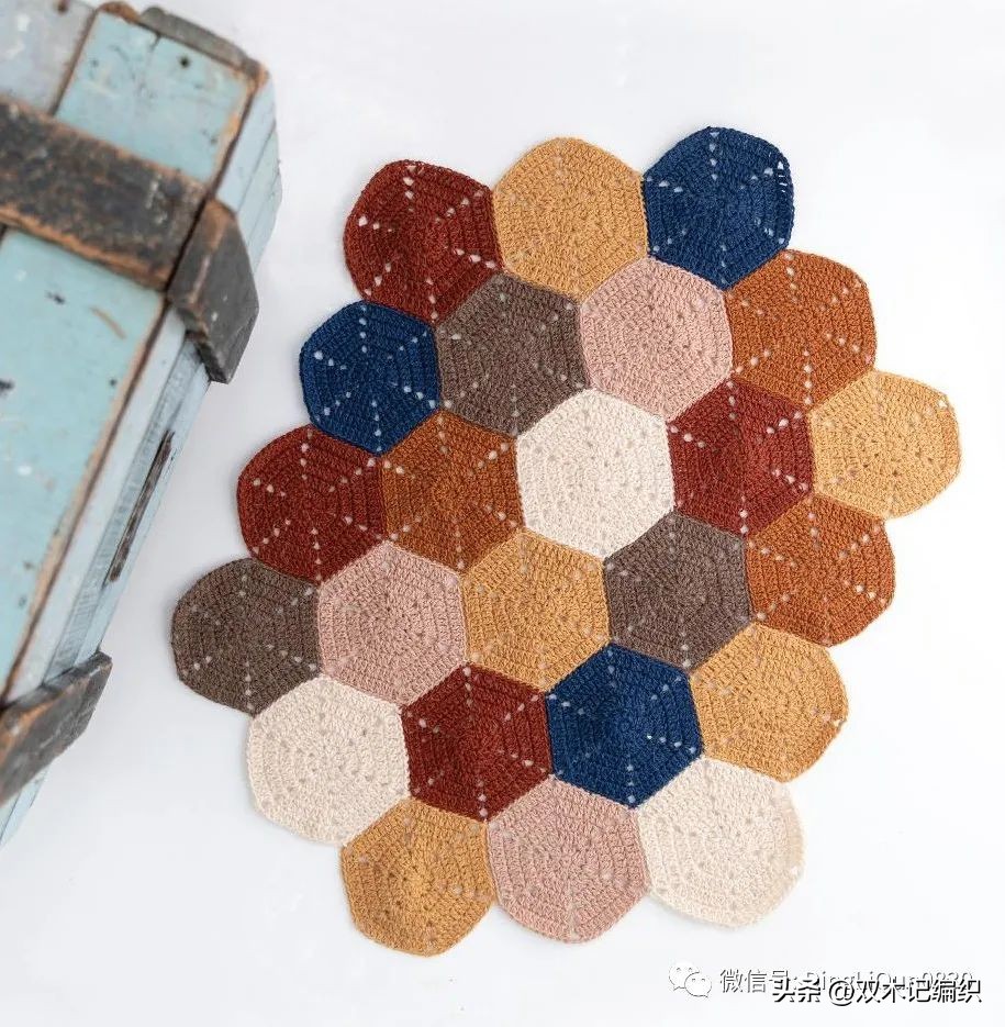 钩编简单六边形图解,钩编花样图案大全
