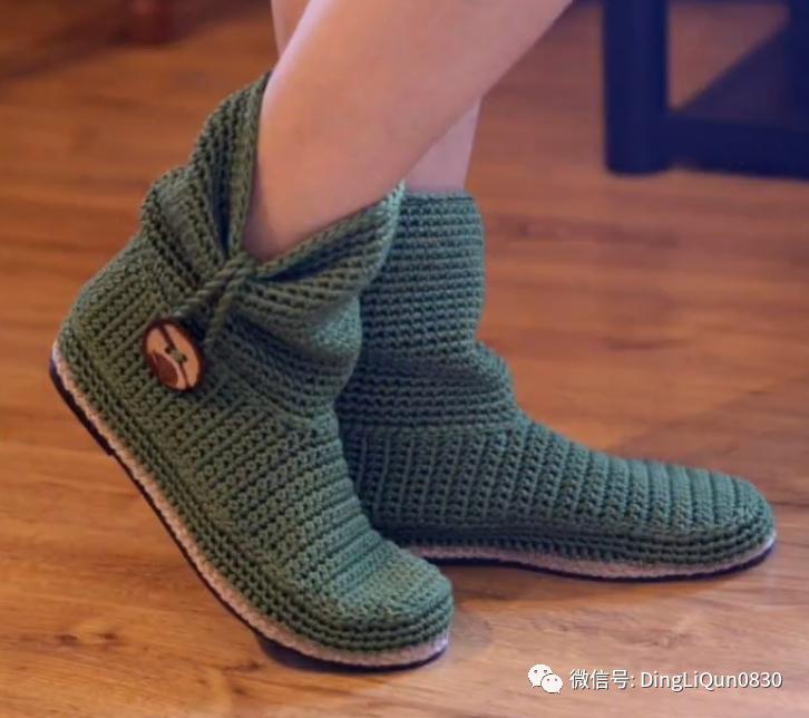 针织鞋子图案花样大全,针织鞋作品