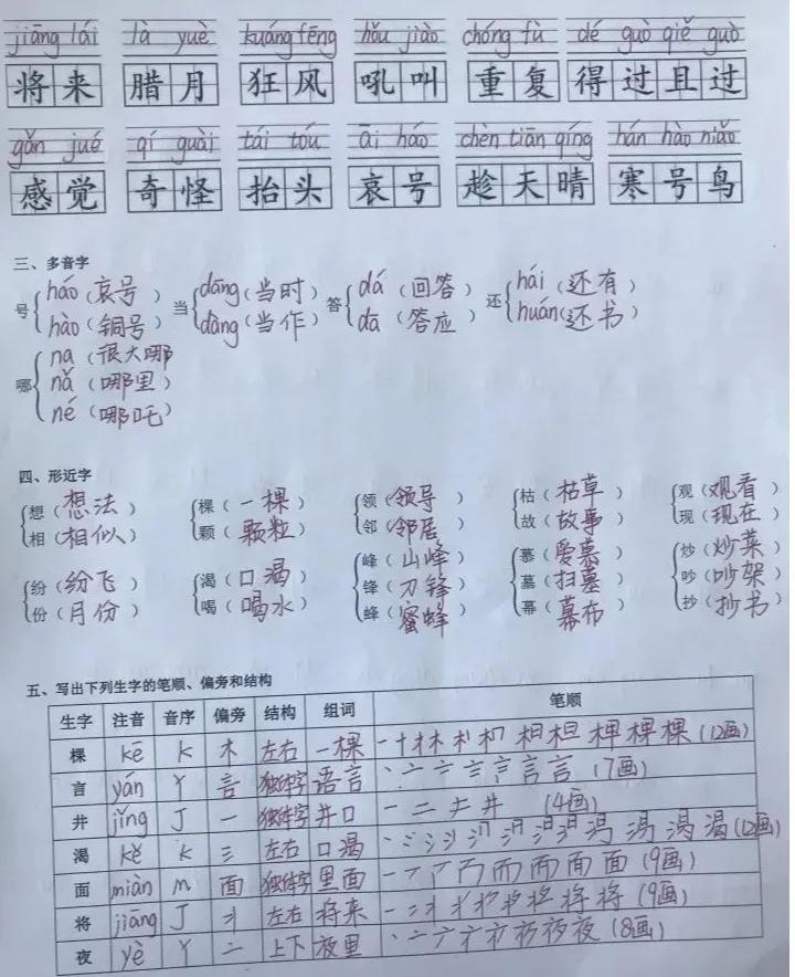 二年级语文期末复习重点必考卷子,二年级上册语文期末试卷2021视频