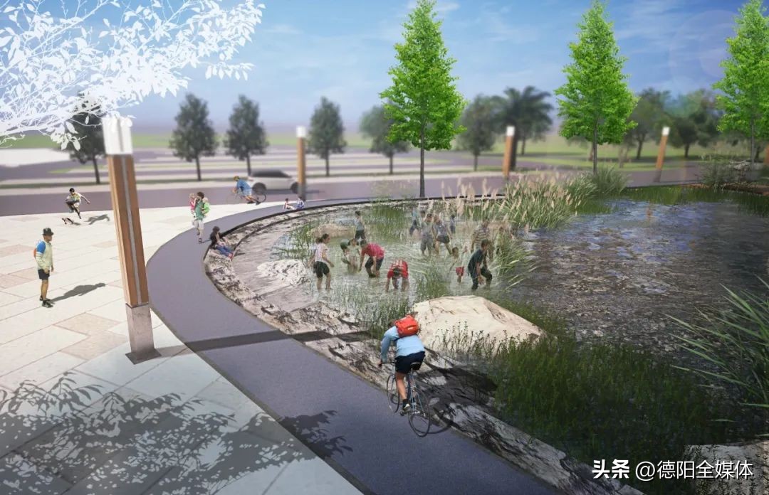 广汉城北新区生态湿地公园位置,广汉新增湿地公园