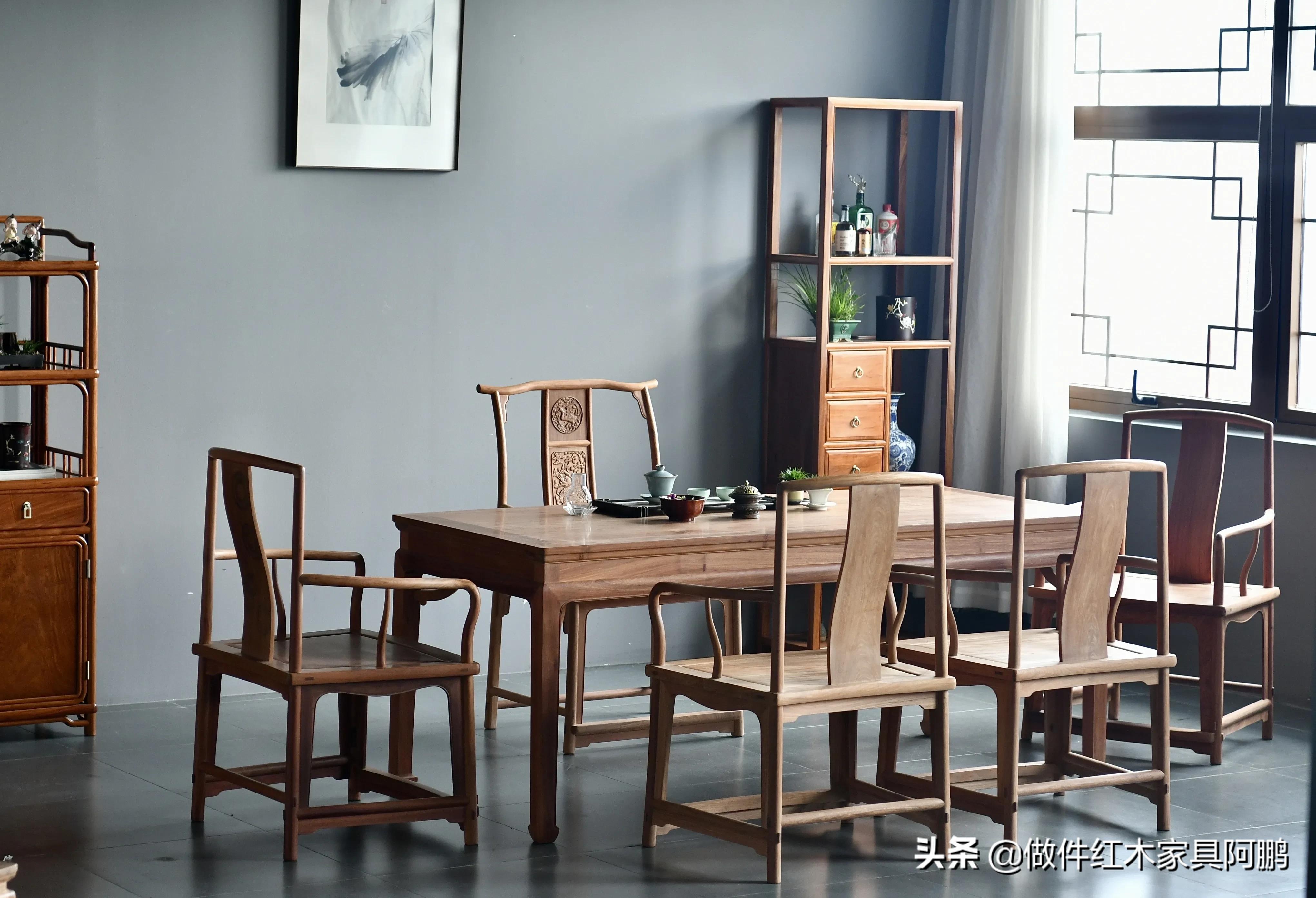 红木茶桌家具搭配效果图,红木家具客厅效果图红木茶桌