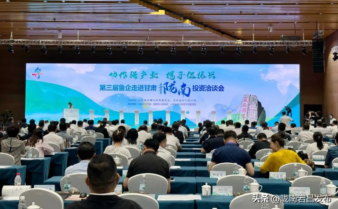 宕昌县在“第三届鲁企走进甘肃·陇南投资洽谈会”启动仪式暨招商推介会上成功签约项目11.3057亿元