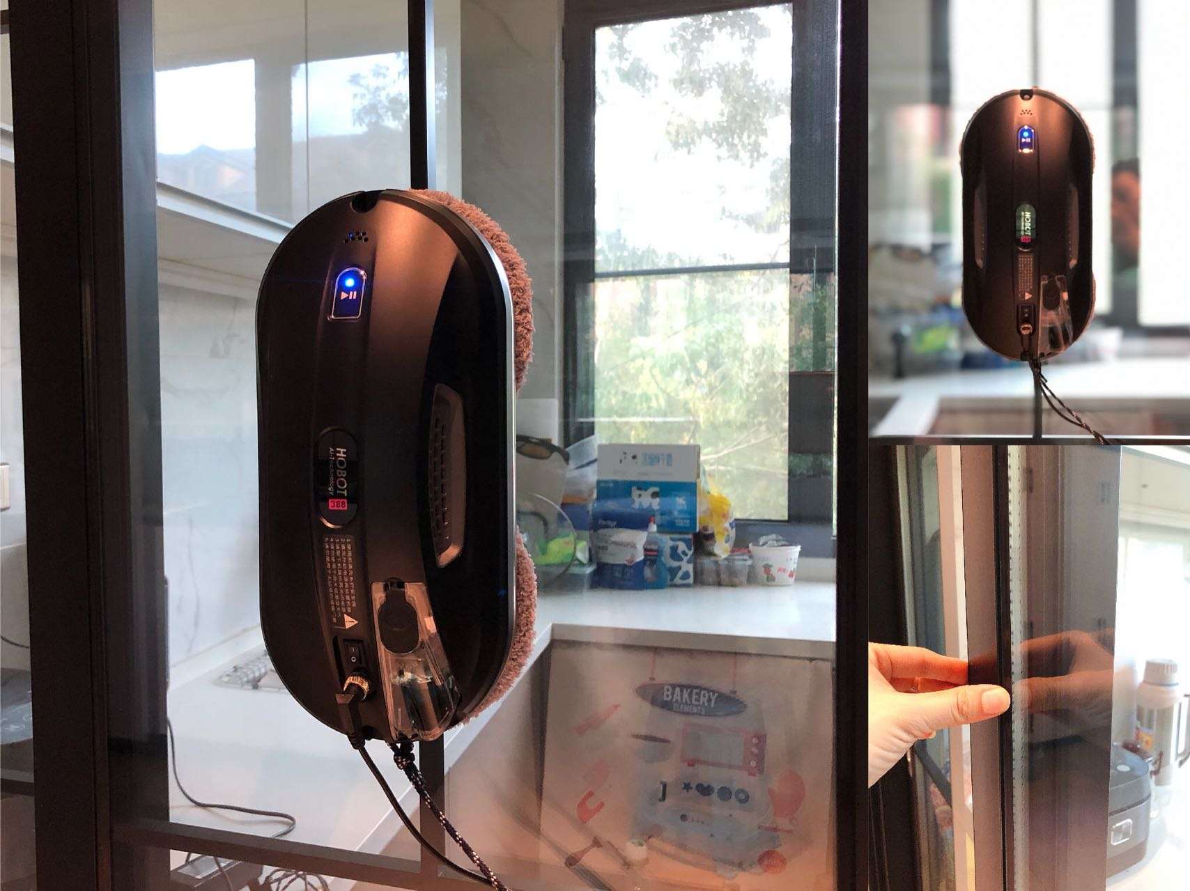 擦窗机器人沉浸式擦窗,擦窗机器人小窗户测评