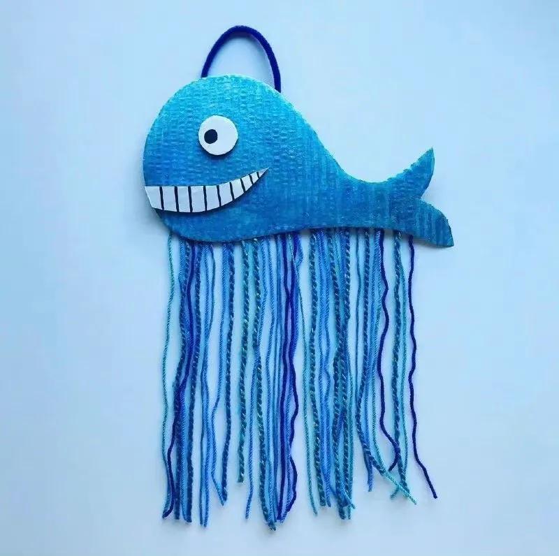 报纸小动物手工图片,纸箱画手工制作动物