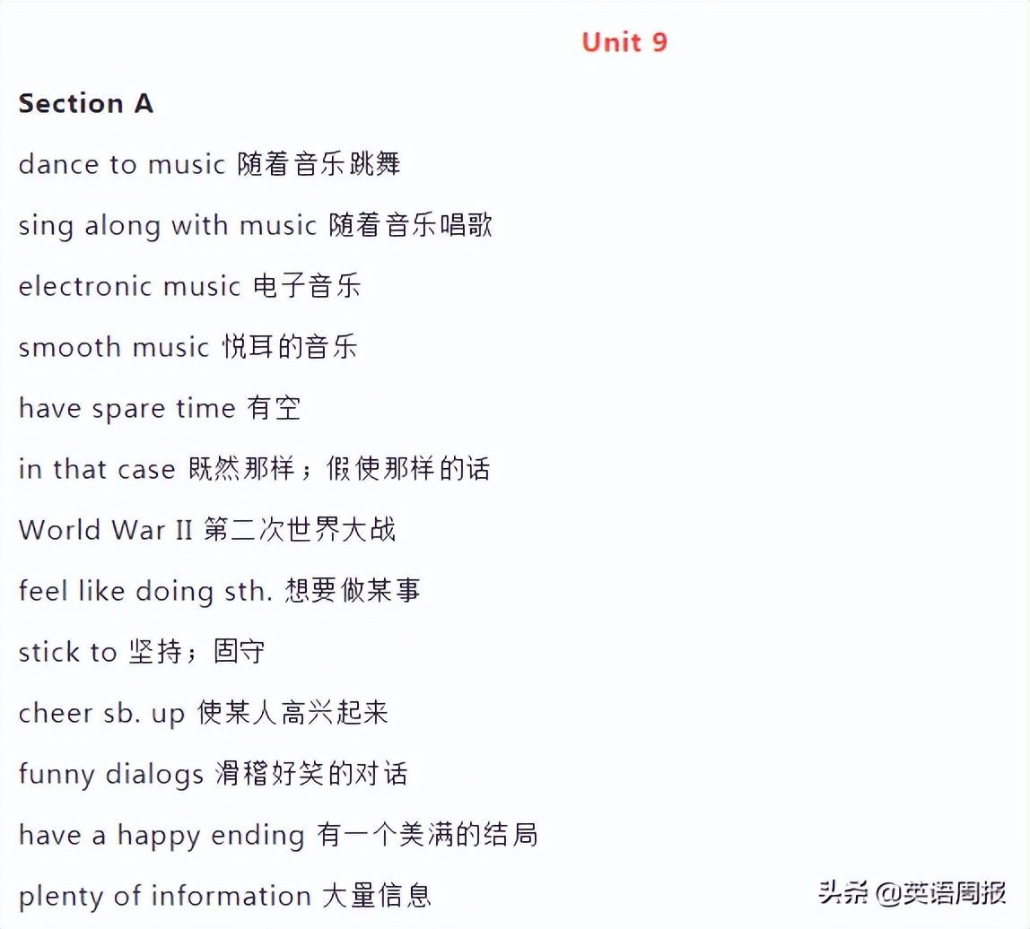 初中英语短语1000句,英语初中七年级下册短语