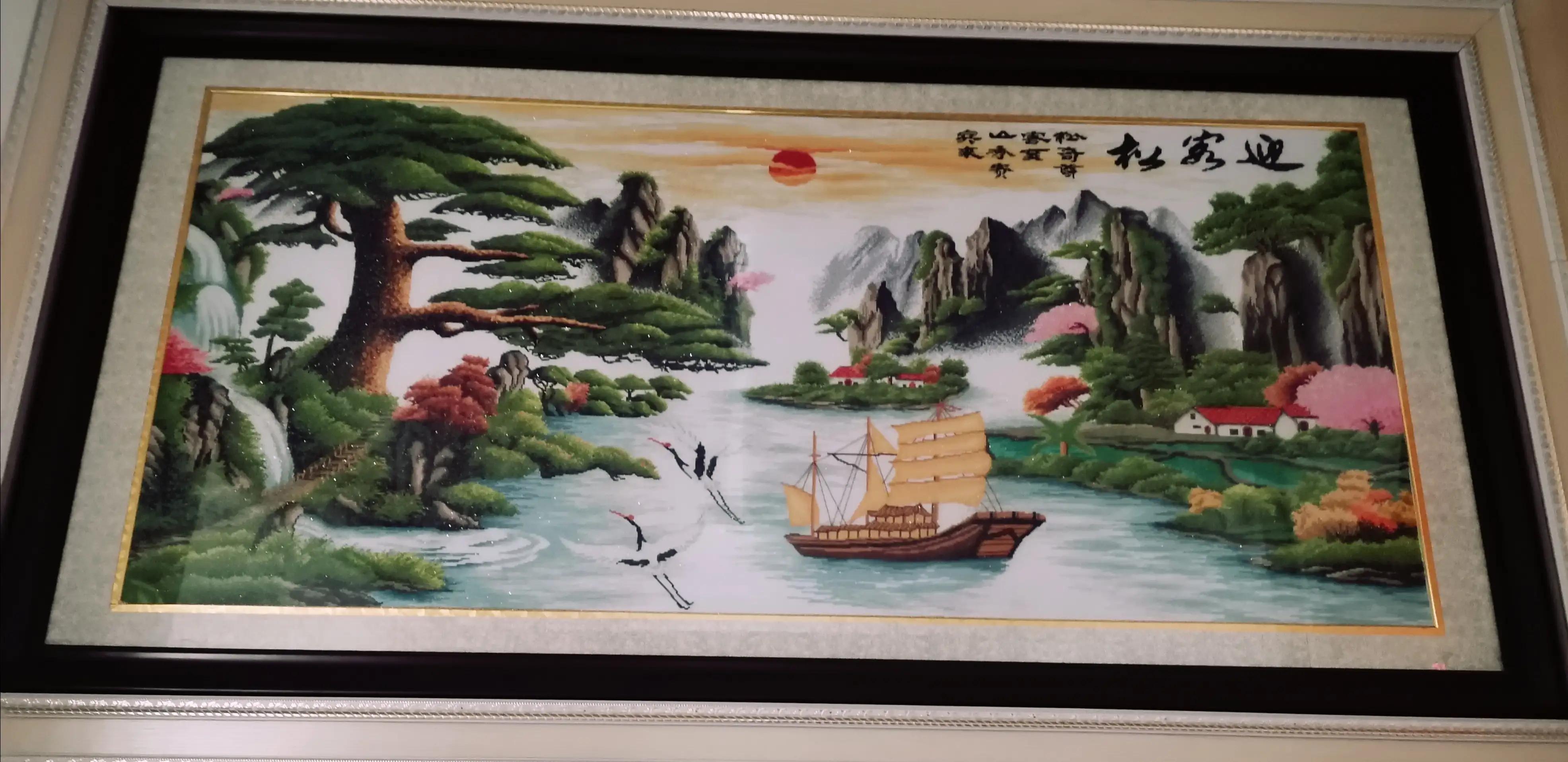 十字绣事字绣针法,十字绣事字勾边怎么绣