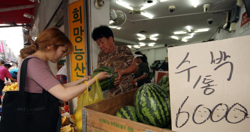 韩国日本西瓜一个多少钱,韩国一个西瓜要多少韩币