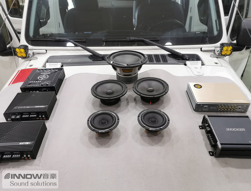 不羁的性格上海音豪JEEP角斗士汽车音响改装德国伊顿RSE160