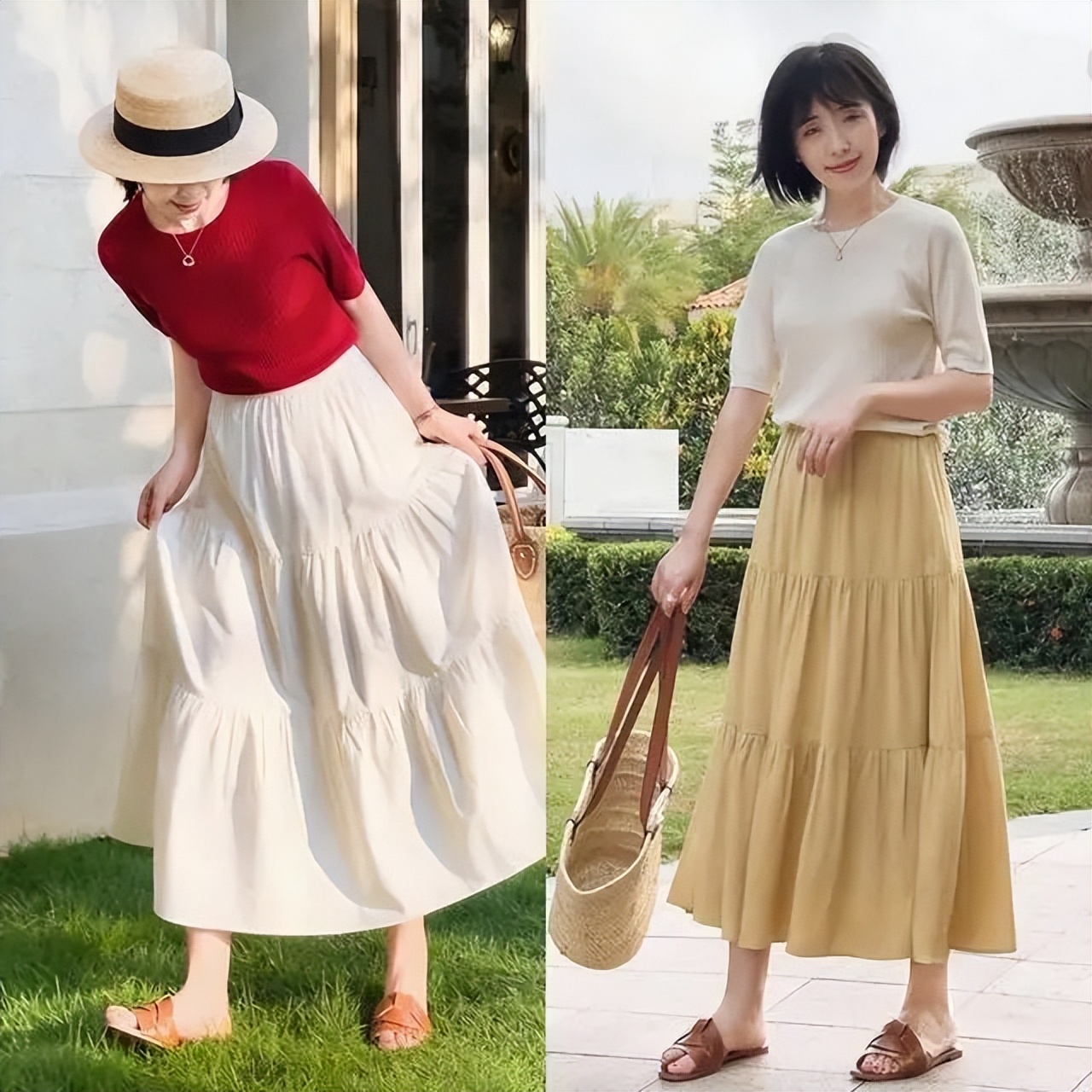 40岁女人别穿老气妈妈装,奶奶衫怎么穿才好看