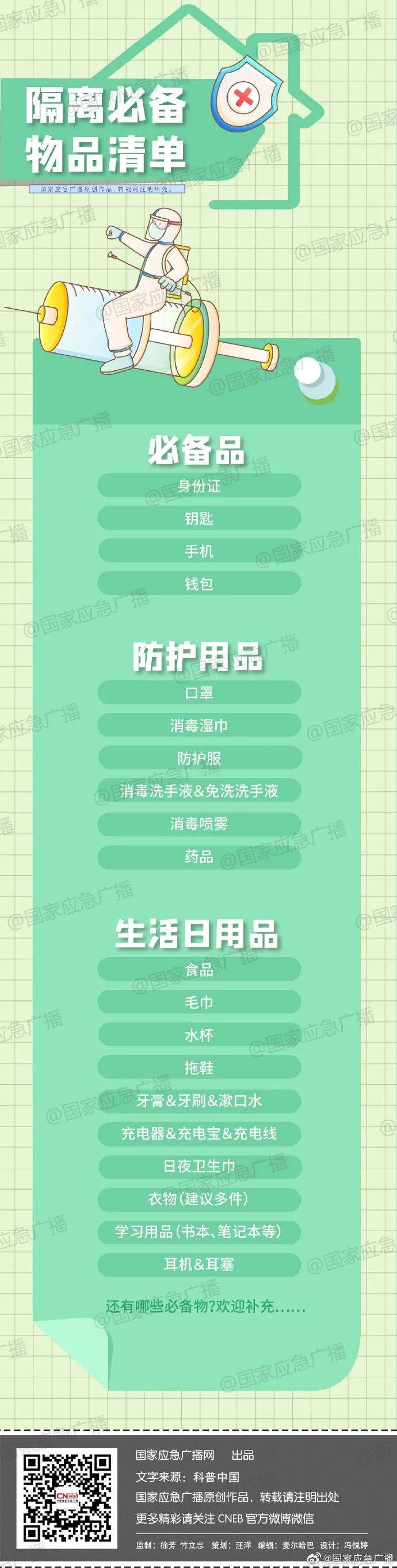 突然通知被隔离应该准备什么,突然被通知隔离该怎么做