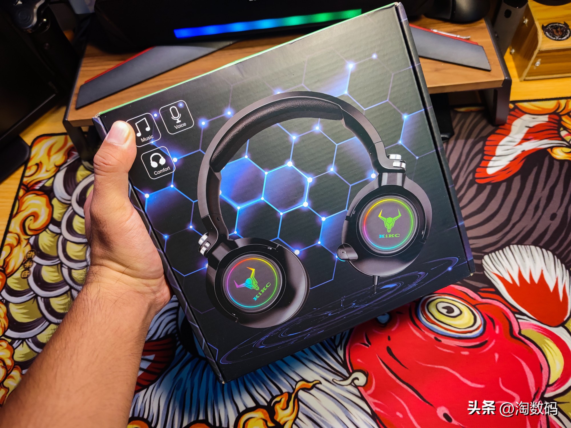 洋垃圾才是心头好：35块上车圈铁单元RGB游戏耳麦，拆箱晒单验票