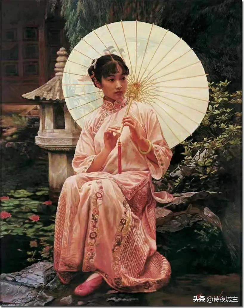 陈逸鸣油画简介,陈逸鸣仕女画欣赏