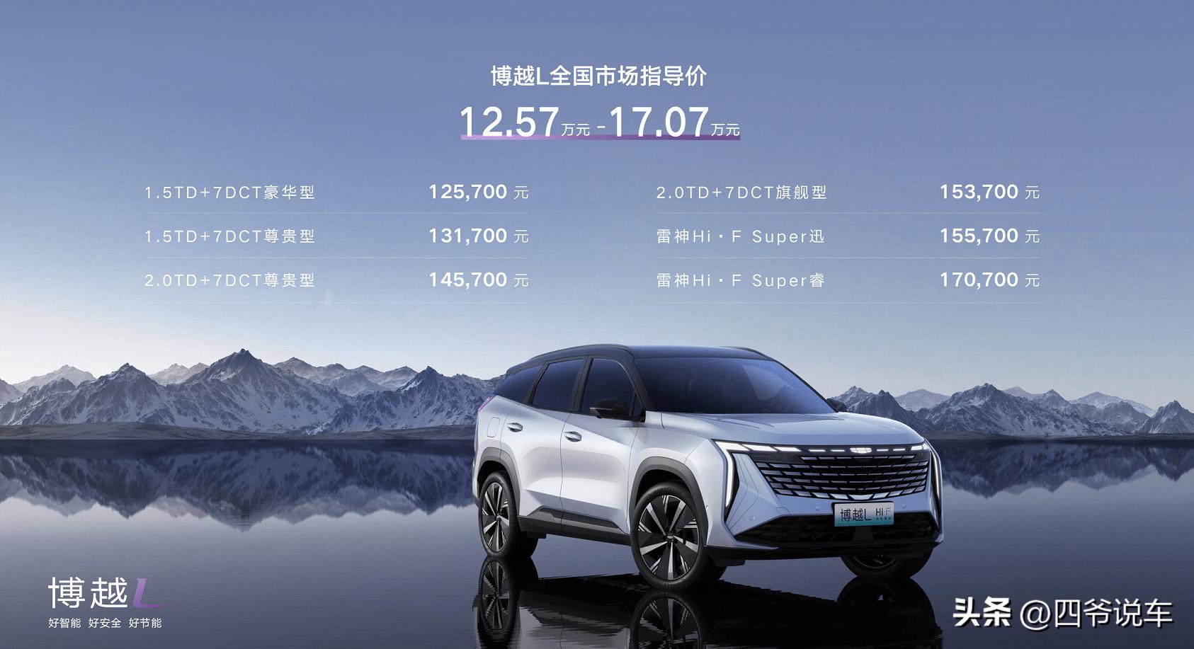 2021款吉利博越1.8t自动suv落地价,吉利博越l2.0t尊贵型落地价