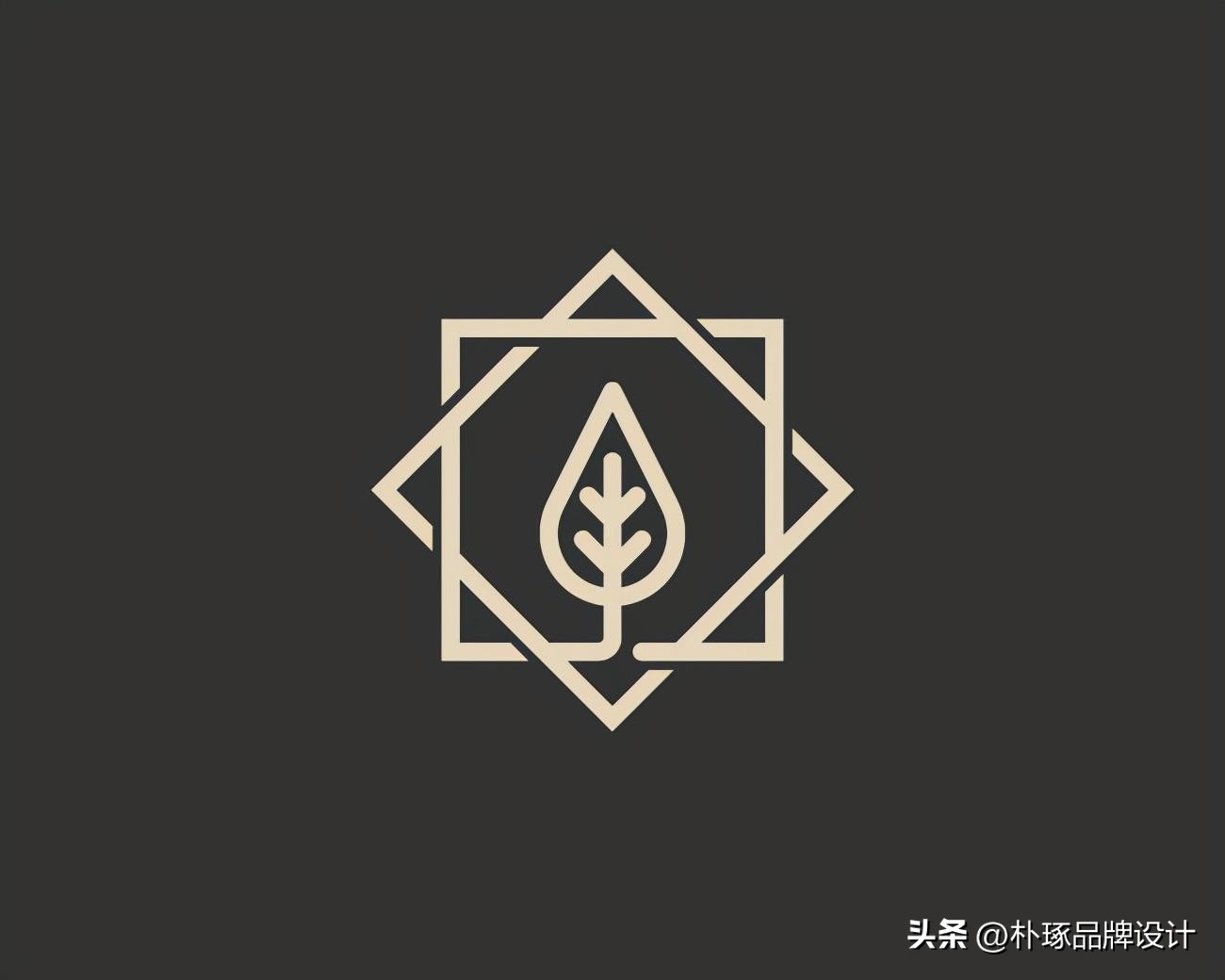 正负形logo设计理发店,极简正负形logo设计