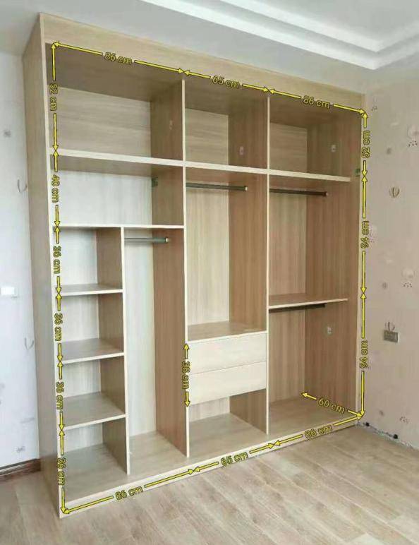 定制衣柜的尺寸一般是多少,各种衣柜定制板材报价