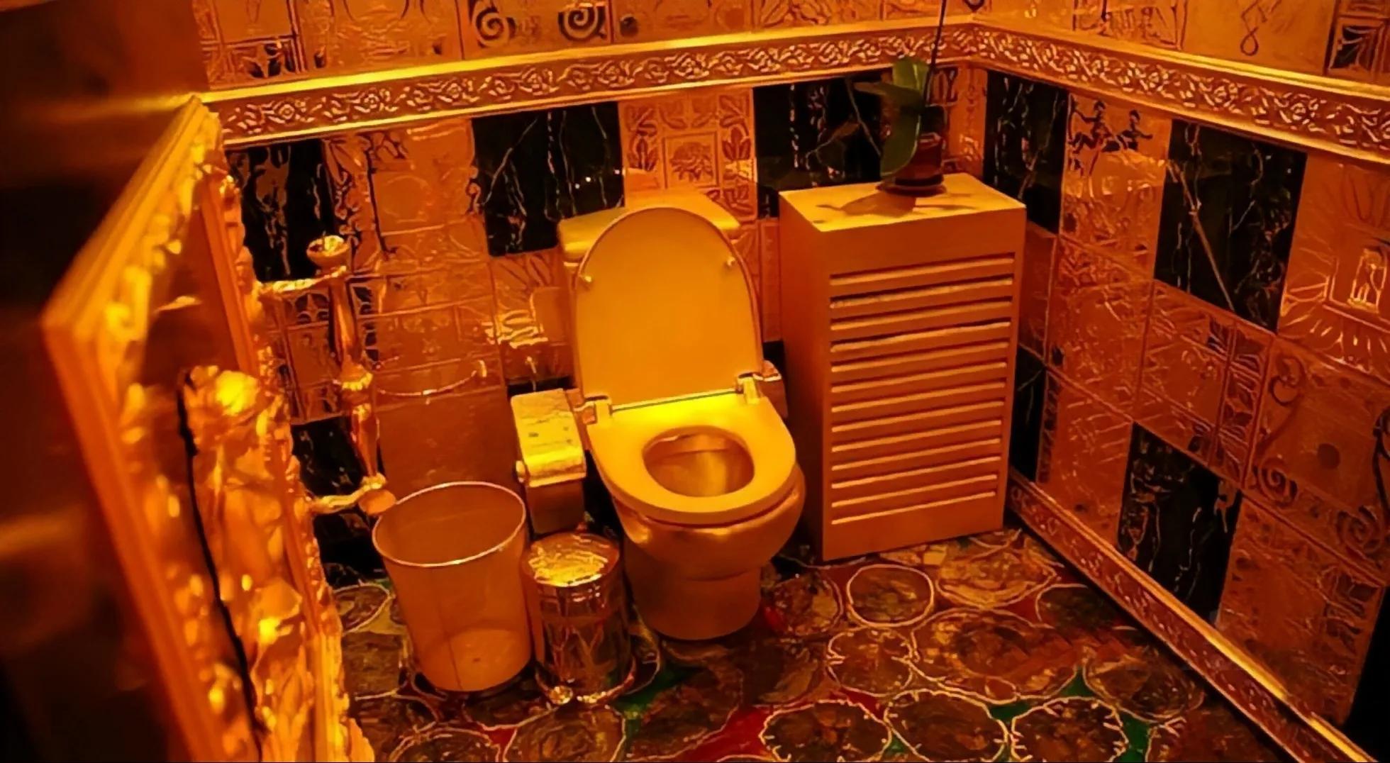 2001年他花3800万，用掉380公斤黄金盖了一间厕所，后来怎样了