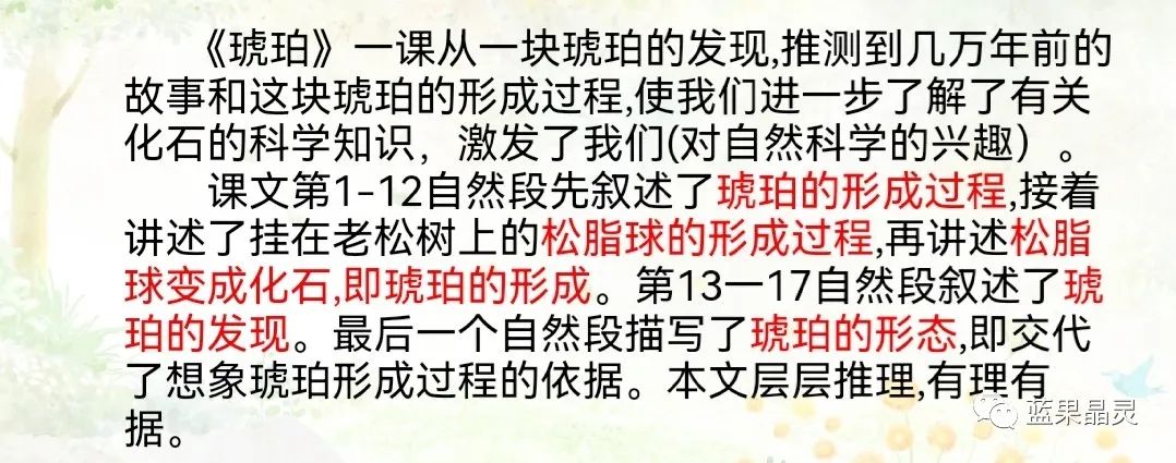 四下语文:第2单元课本内容(复习+练习)