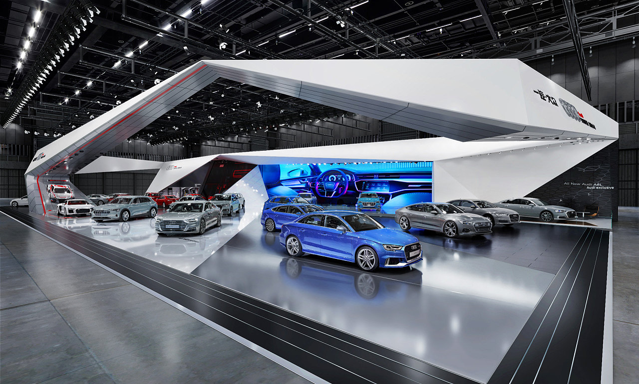 广州汽车展厅灯光设计,广州汽车展台搭建设计