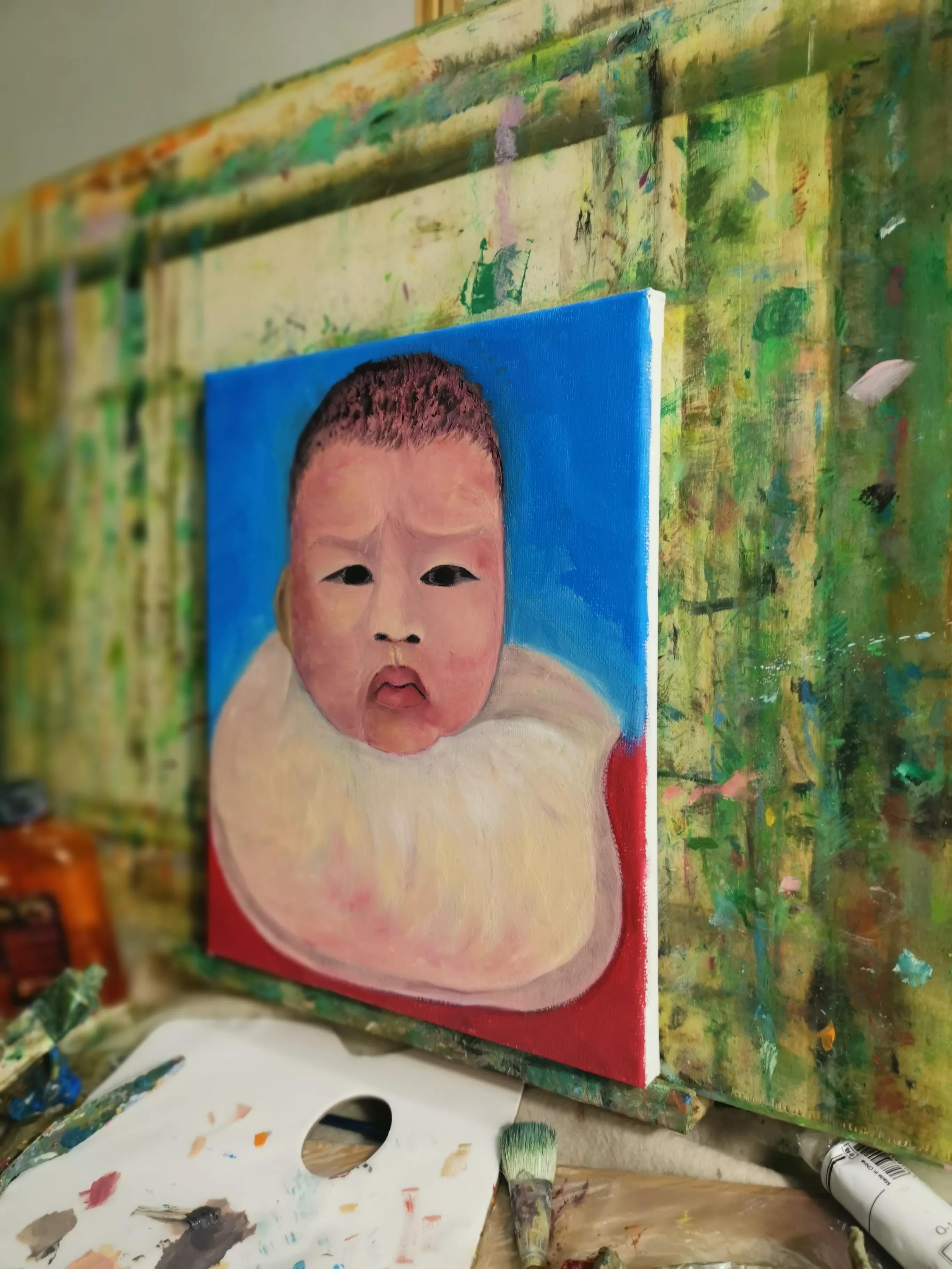 100天0基础学油画,小艾油画绘画