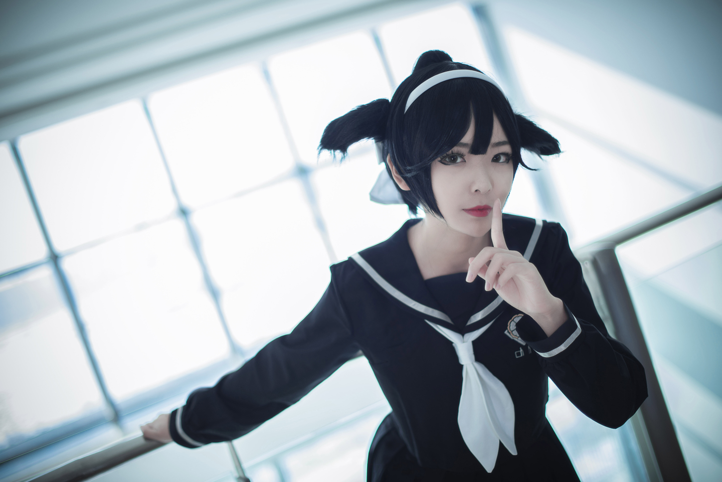 cosplay碧蓝航线高雄,碧蓝航线獒白丝旗cos