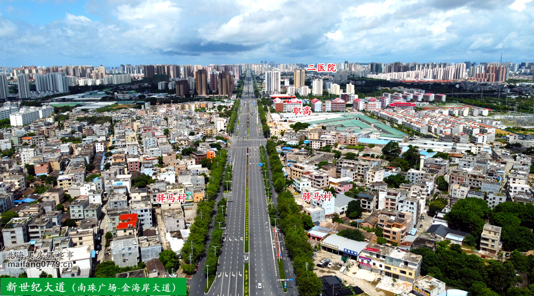 北海新世纪大道南延线最终规划图,2021北海要修通的道路有哪几条