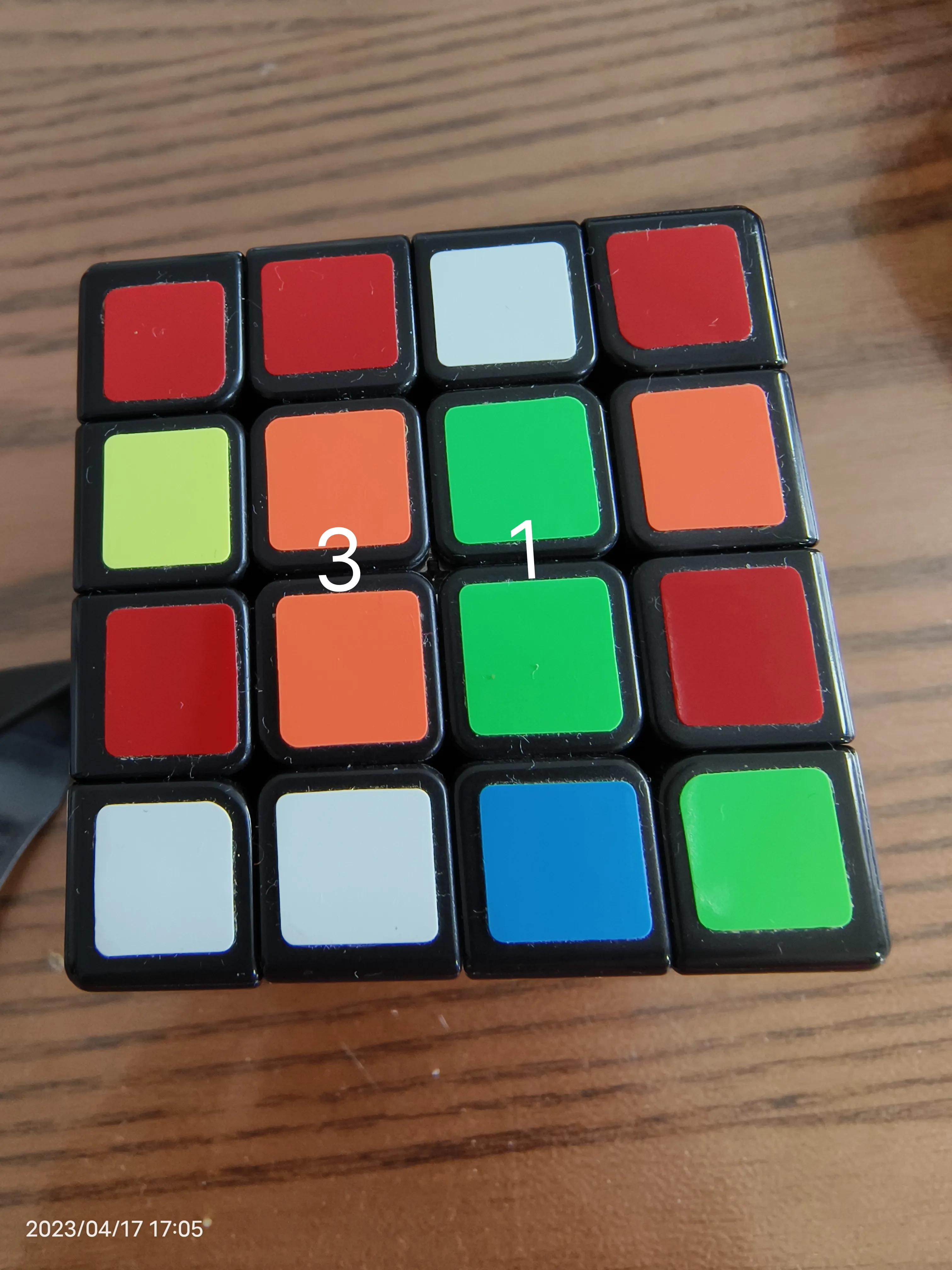 魔方顶面恢复,魔方小站还原黄色顶面