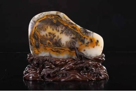 纯天然水草花黄龙玉图片,黄龙玉水草艺术