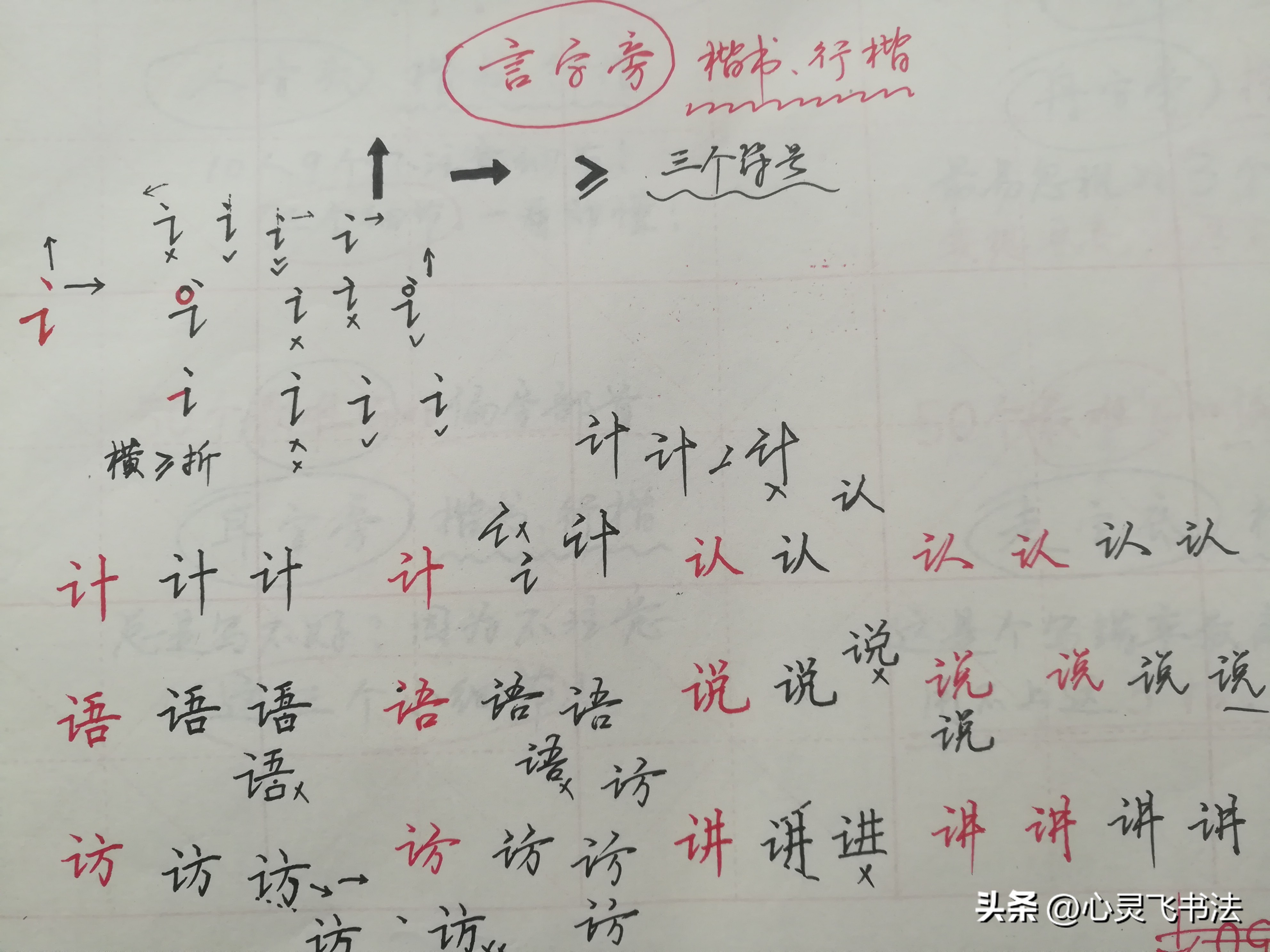 硬笔楷书行书5000字示范,硬笔楷书已经练了很久想练练行书