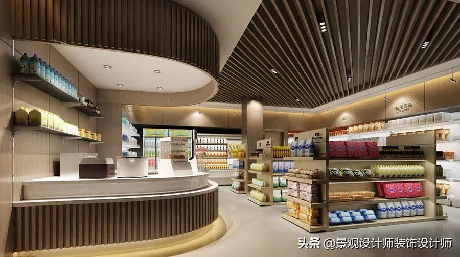 30平方超市商店摆设,超市设计效果图大全