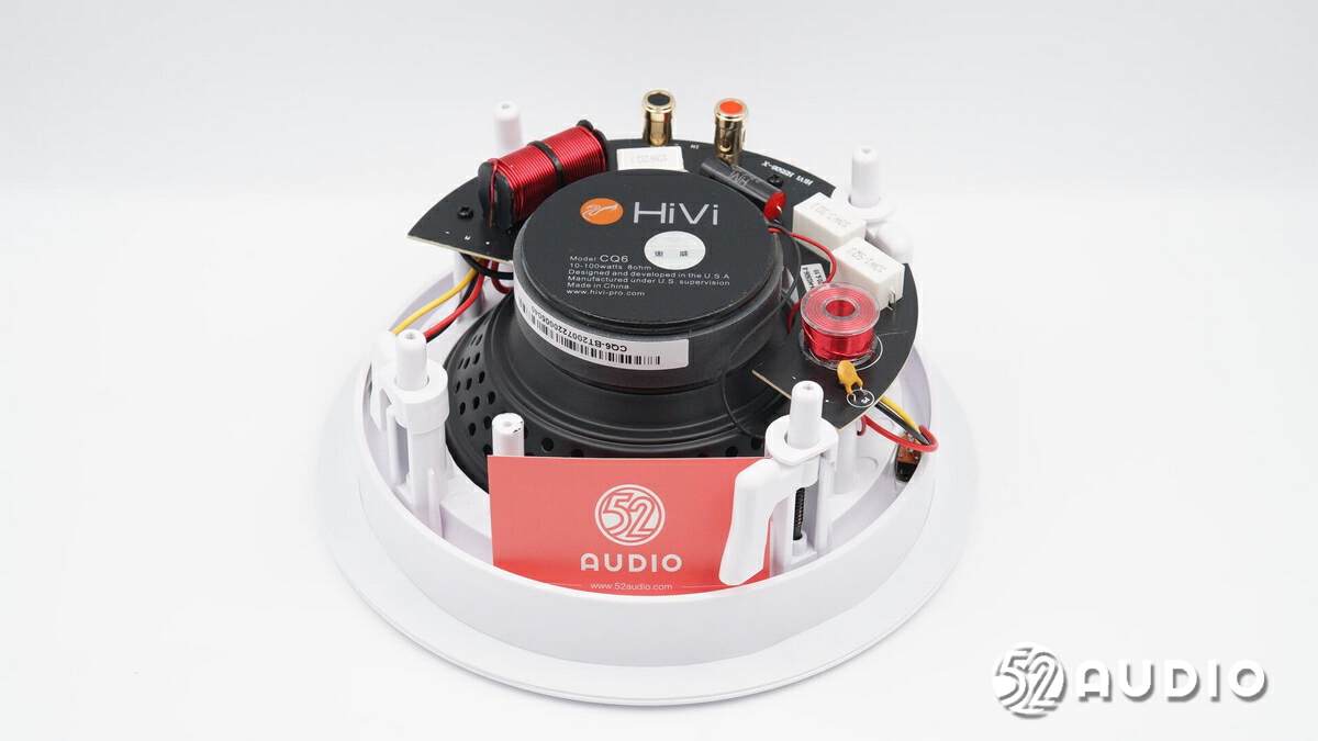 惠威cq6-bt扬声器接线图,惠威cq6吸顶音响后面如何连线