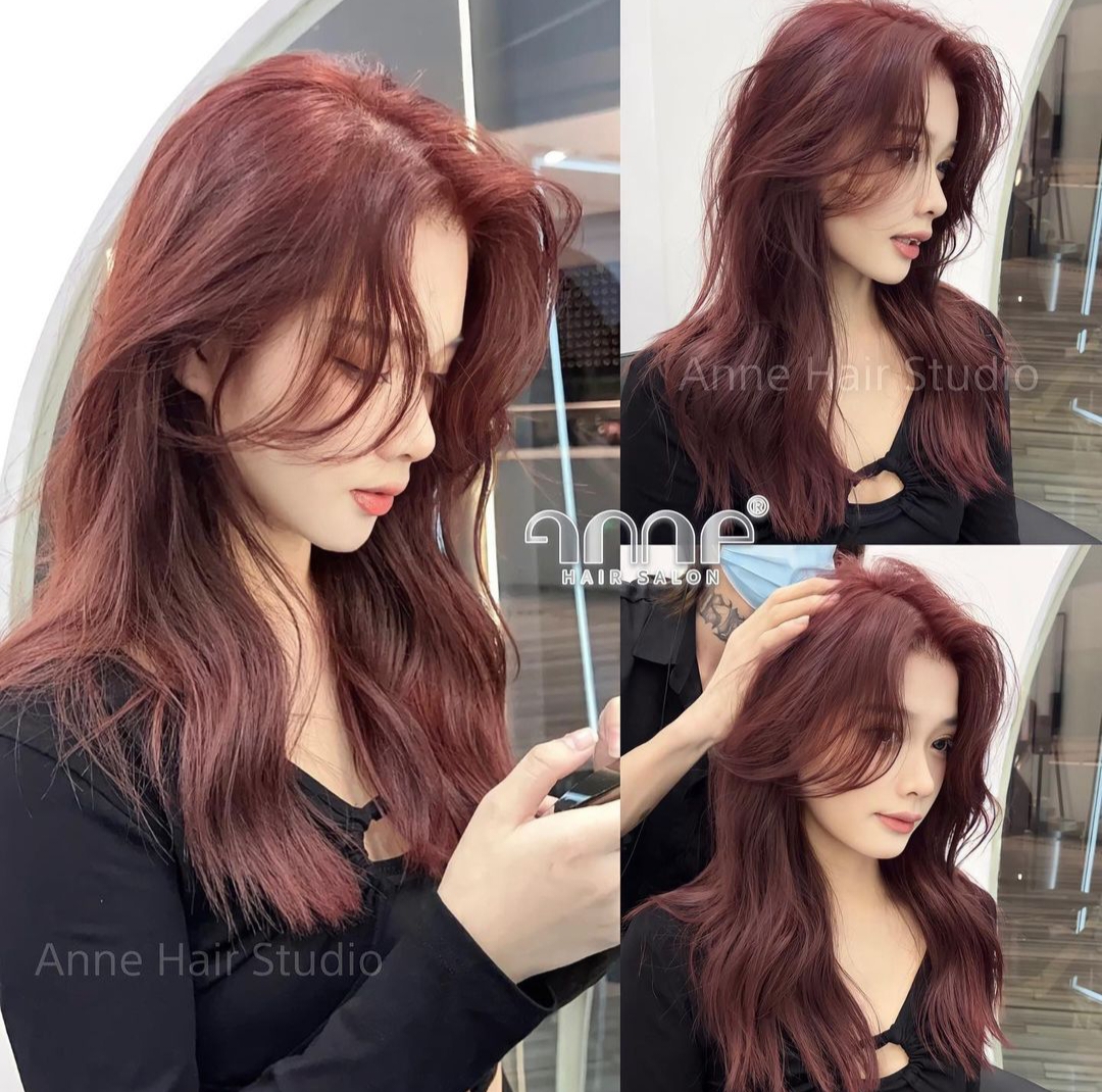 红色头发女生,红色头发动漫