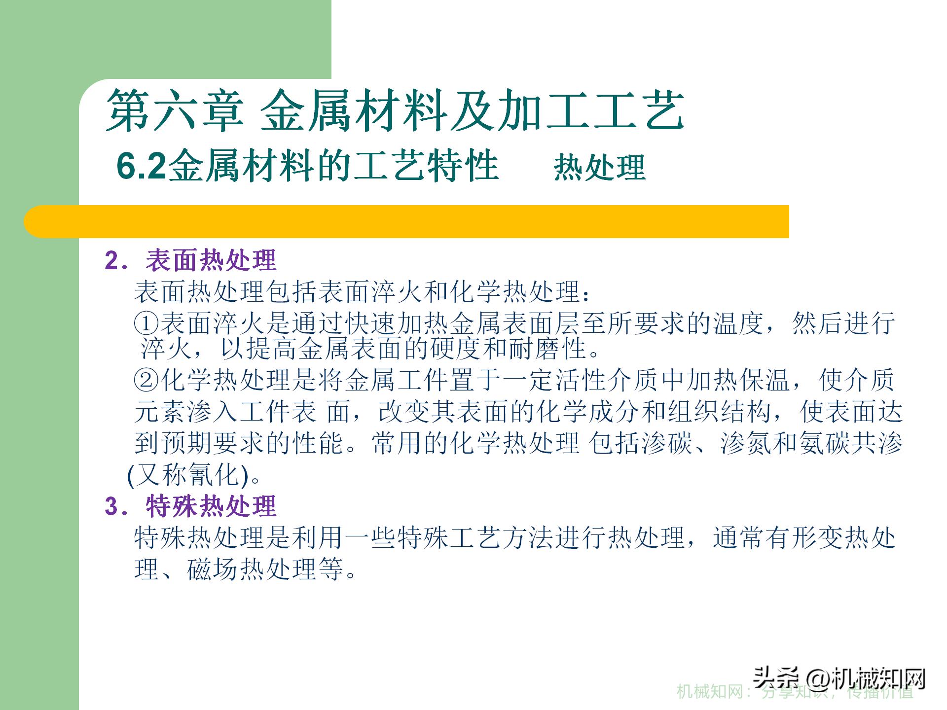 金属材料的5类成型工艺，3种热处理方式，60页PPT一次性搞明白