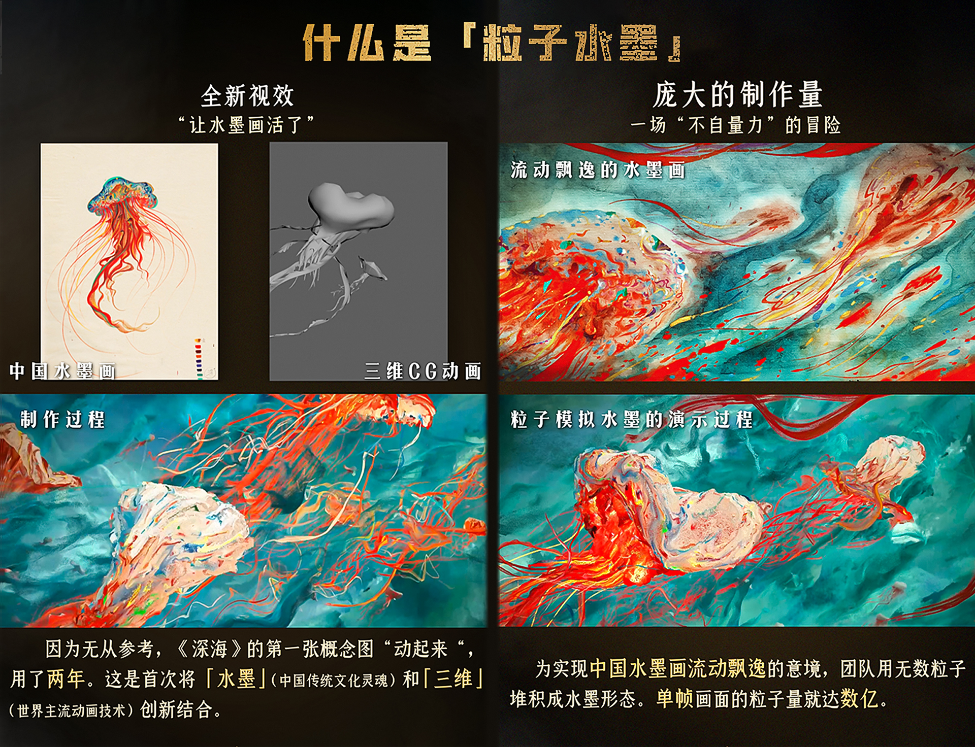 “粒子水墨”震撼来袭，看电影《深海》如何塑造不完美的女孩