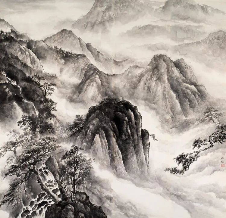 智水仁山行书书法,智水仁山书法