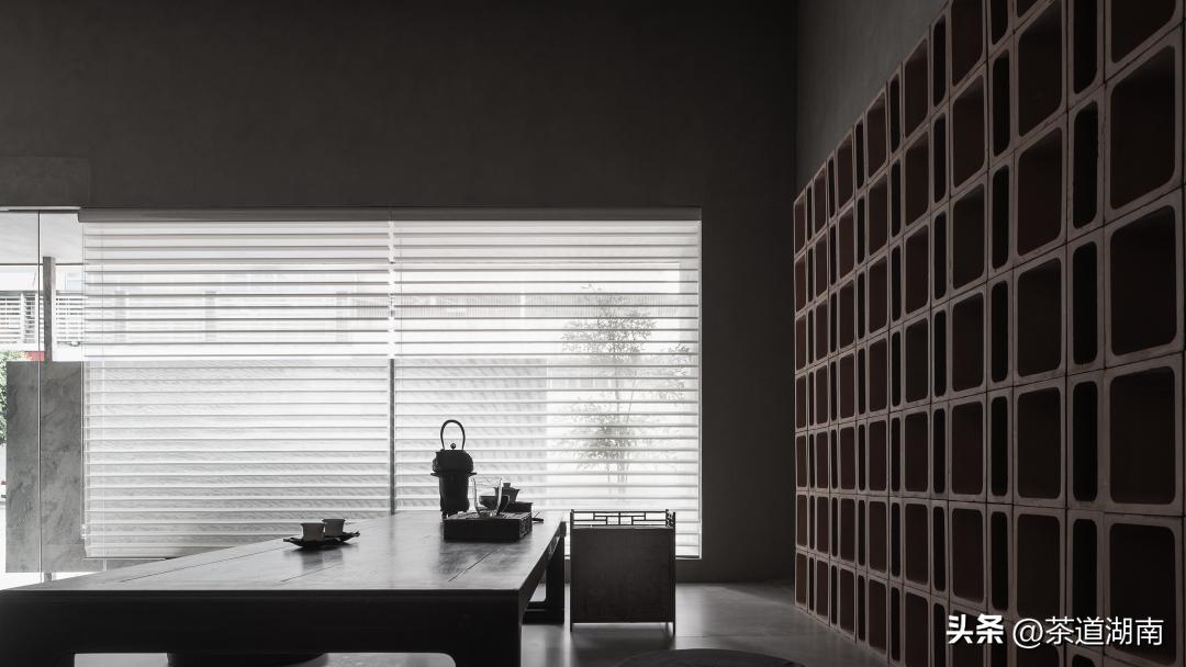 不装吊顶的禅意茶室装修效果图,广东禅意茶室私人会所包厢设计