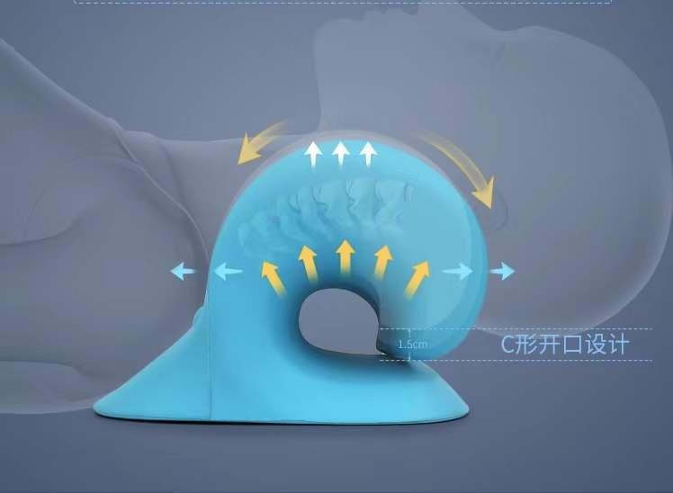 颈枕推荐评测短脖子,蓝色颈椎枕测评