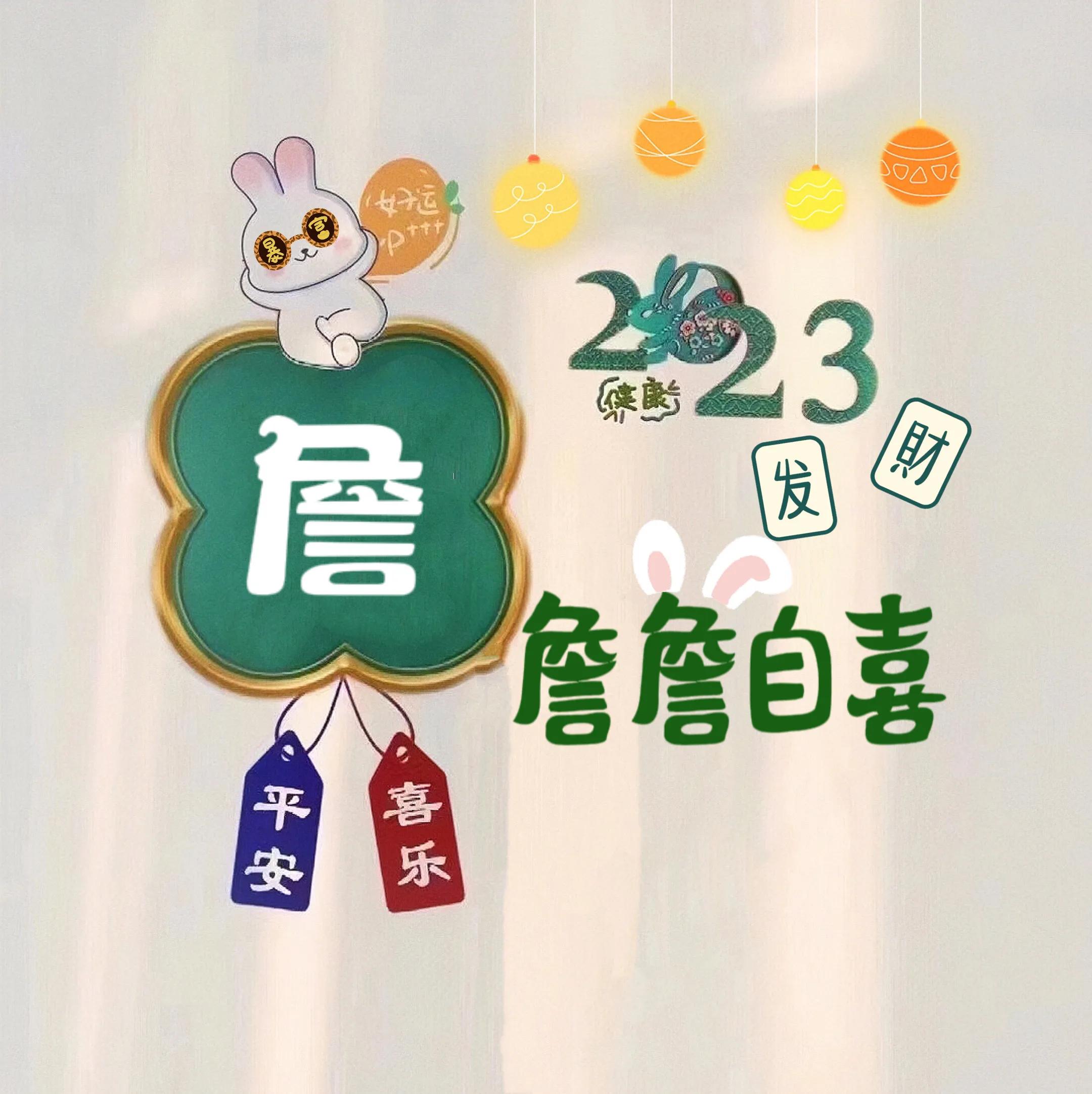 兔年姓氏头像取图,兔年姓氏图片大全