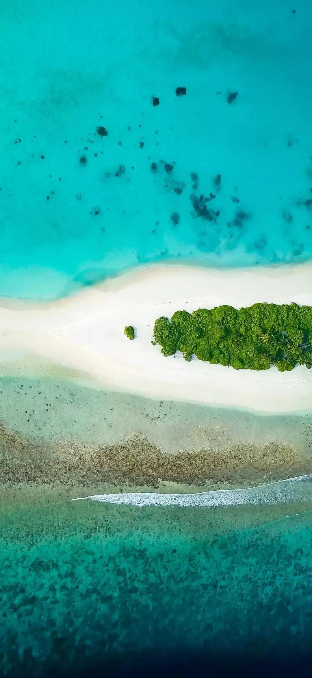 大海壁纸｜大海边，守候朝霞，聆听海浪的乐章