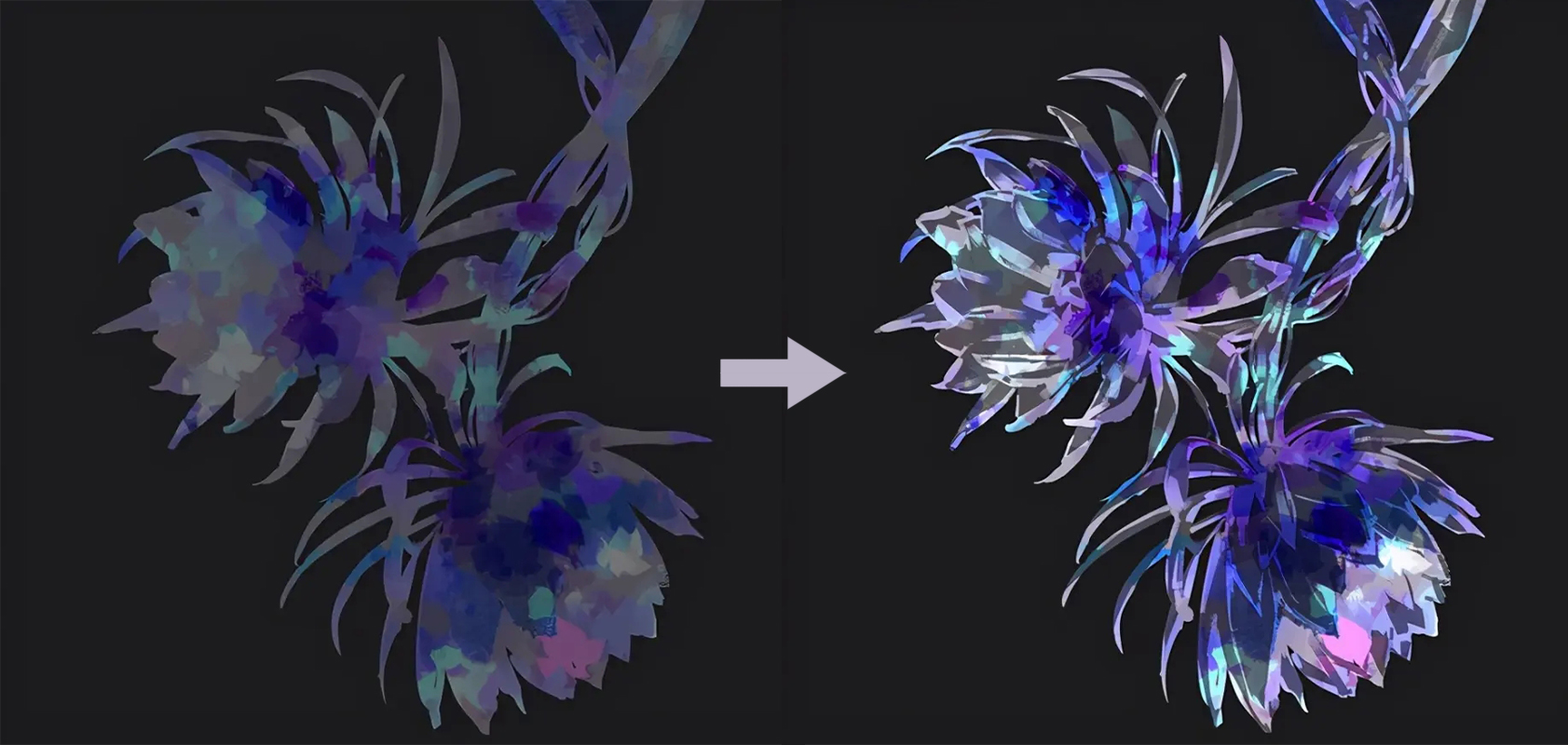 手绘画珍珠教程,金沙的绘画技法