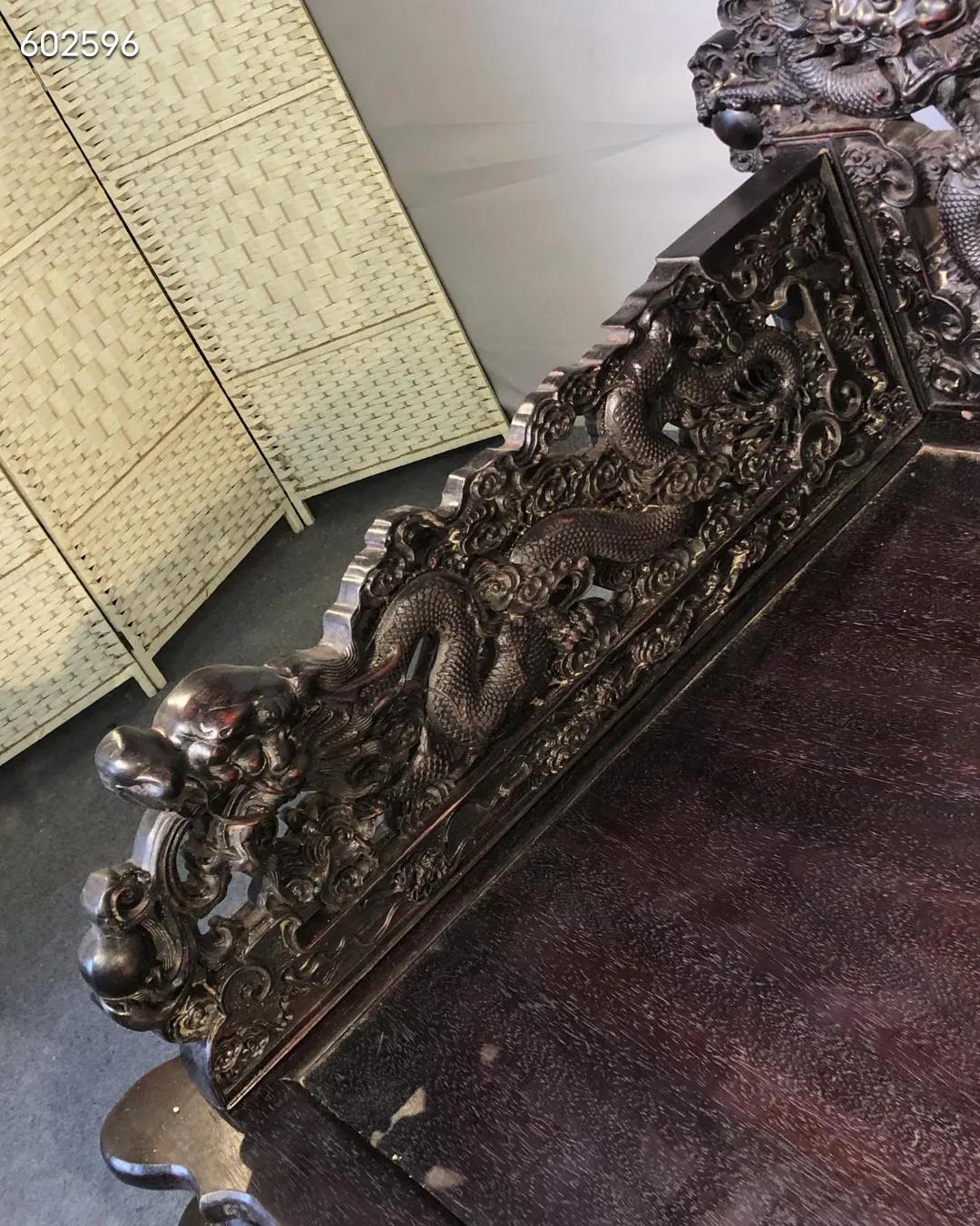 小叶紫檀罗汉床龙床,红木小叶紫檀罗汉床