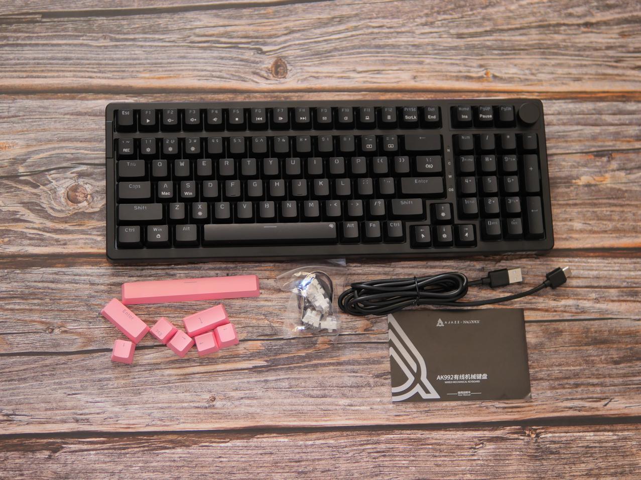 黑爵机械键盘ak996测评,黑爵ak98机械键盘