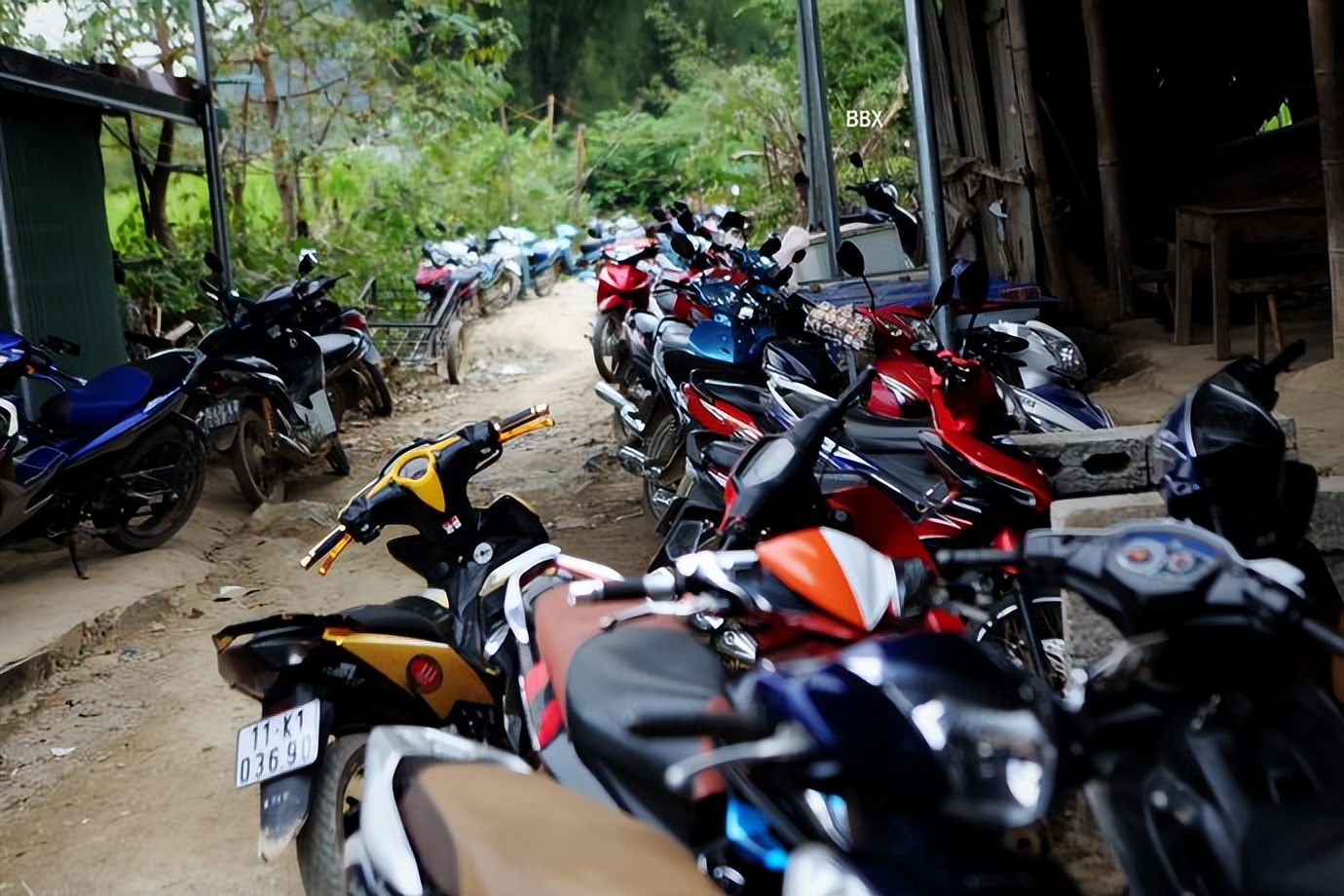 中越边境越南的露天集市,高平集市