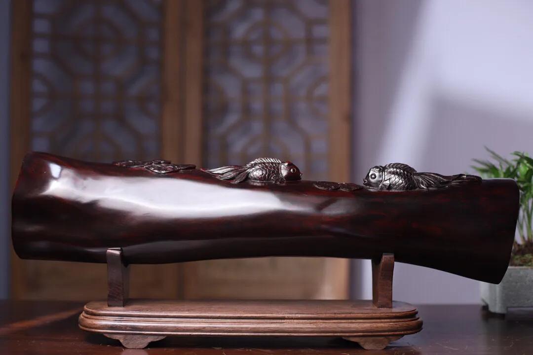 印度小叶紫檀年年有余,印度小叶紫檀升值价值高吗