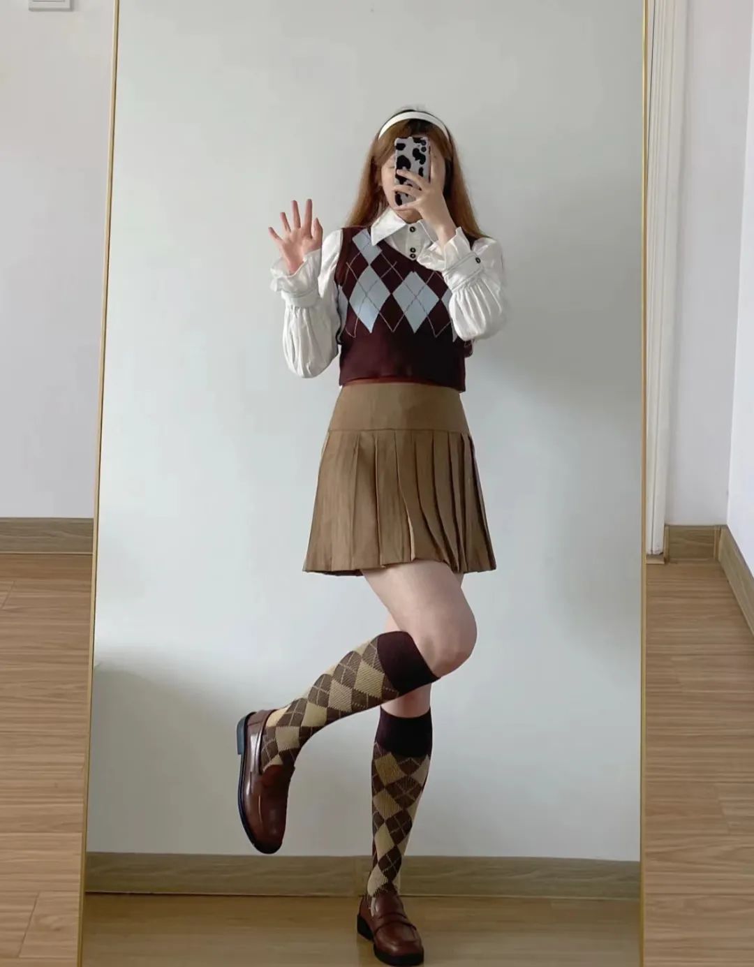 针织马甲棉麻衬衫,针织马甲衬衫下面怎么搭