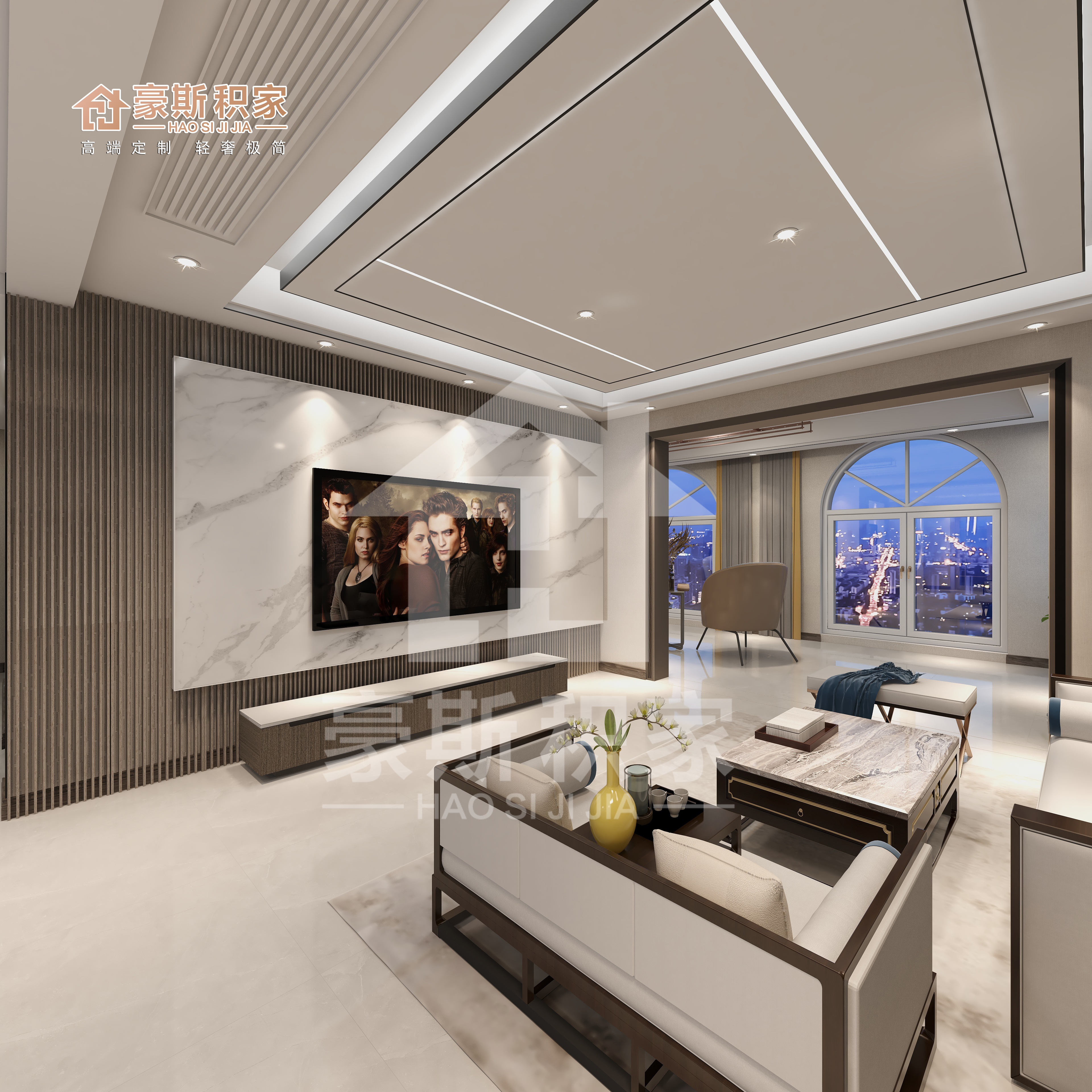 碳晶板全屋整装弧形,武汉豪斯碳晶板全屋装修靠谱吗