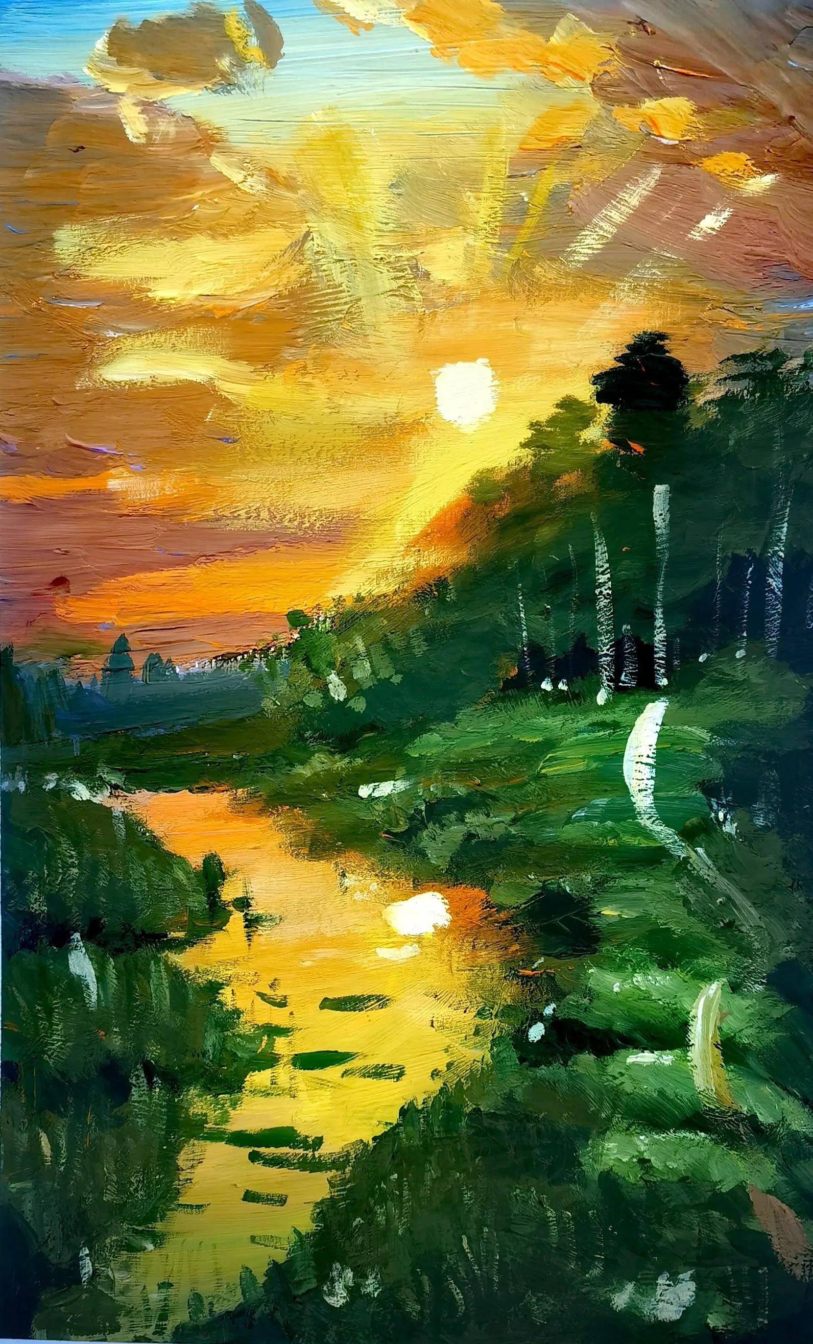 叶县迎国庆书画展,叶县融通实验高中国庆画展